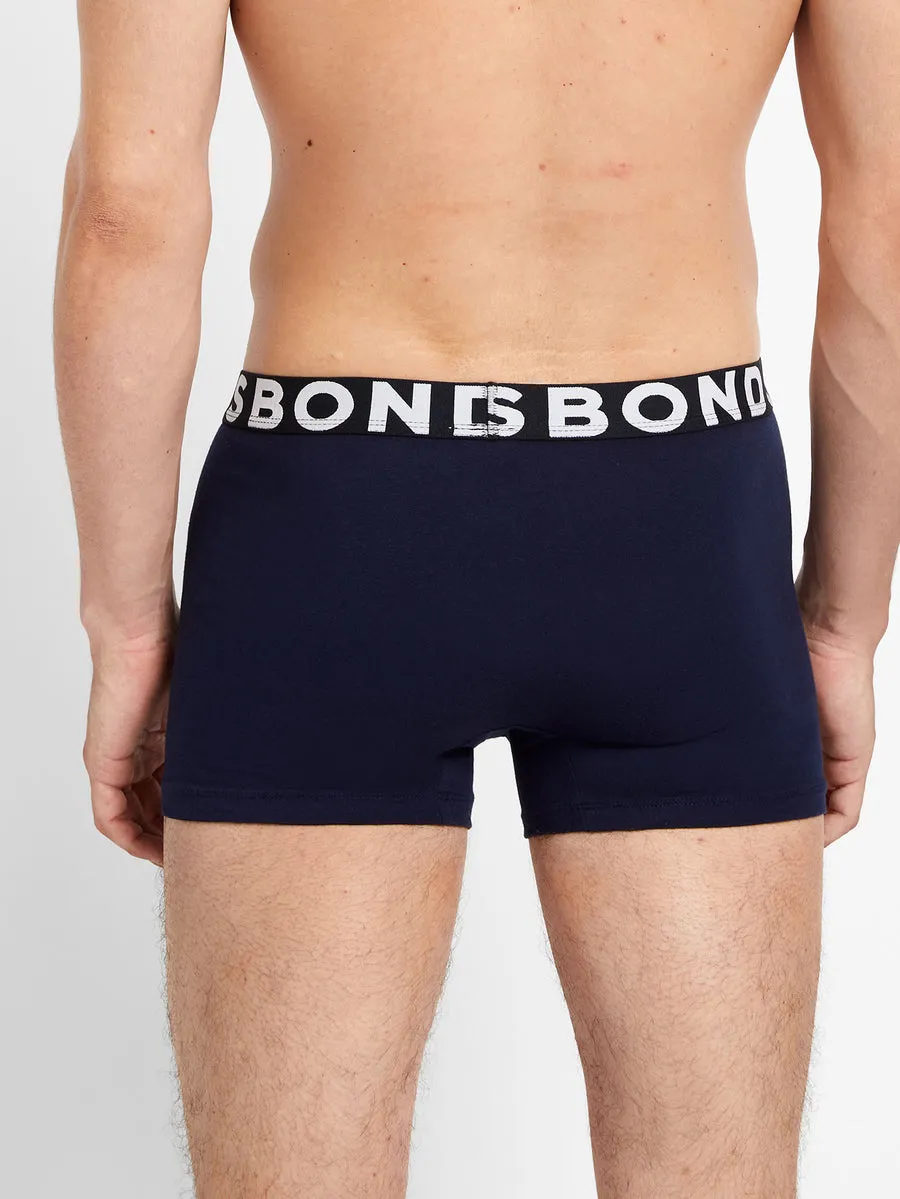 2 Pack Bonds Everyday Trunks - Men's Underwear Navy Jocks