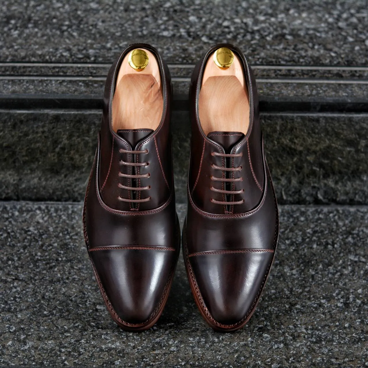 502-1 Oxford Burgundy with Painted Soles - Buy Now