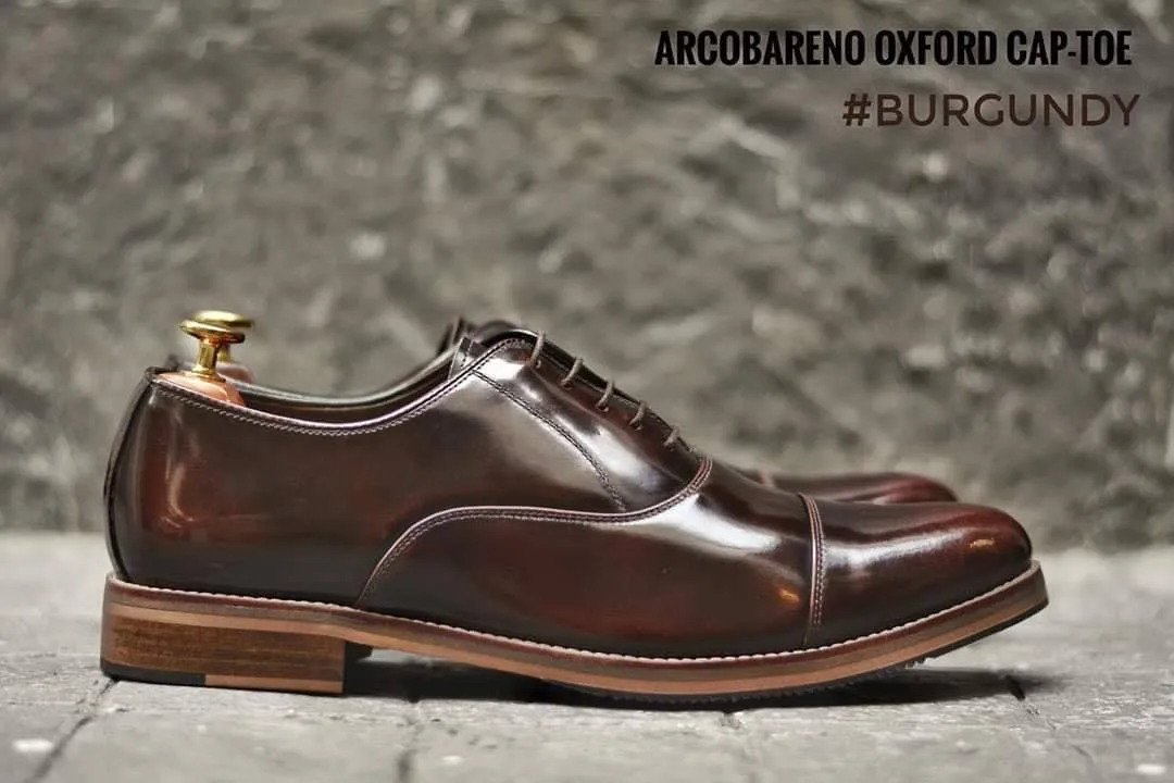 502-1 Oxford Burgundy with Wooden Soles