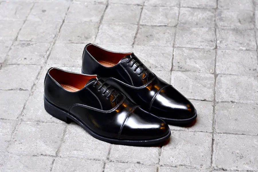 502-1 Oxford Piano Black with Black Soles