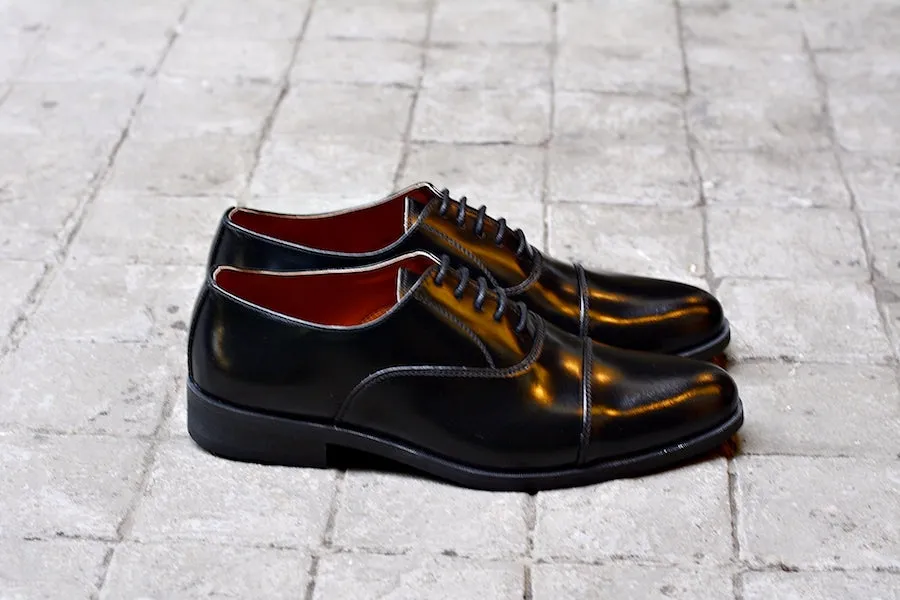 502-1 Oxford Piano Black with Black Soles