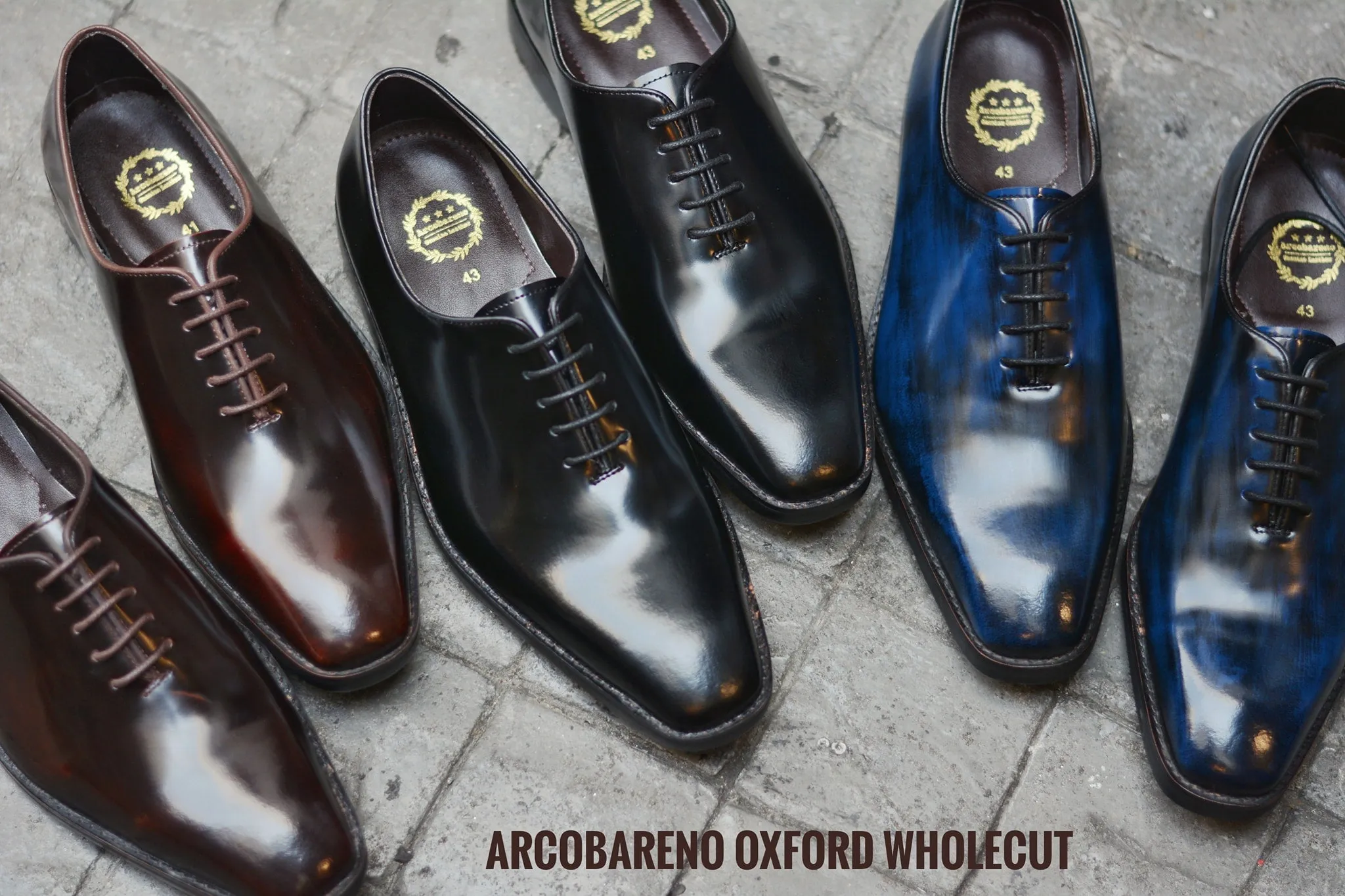 502-3 New Oxford Dark Burgundy Wholecut Shoes