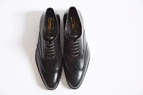 502 Black Wingtip Oxford Shoe