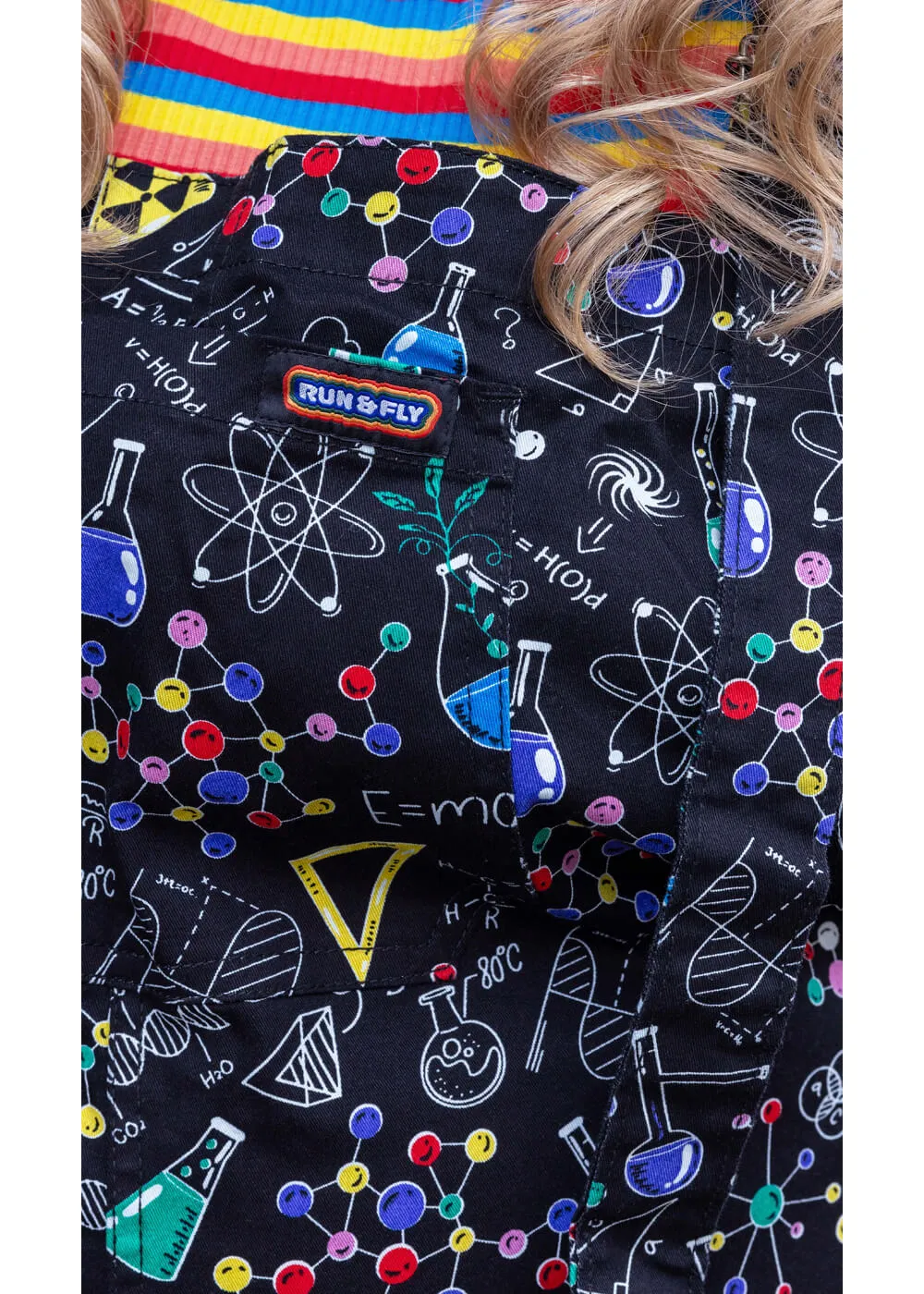 70's Black Dungarees - Run & Fly School of Science