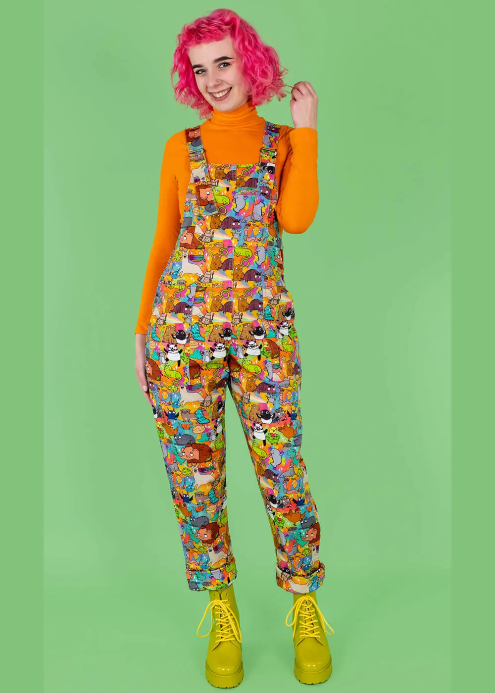 70's dungarees multi