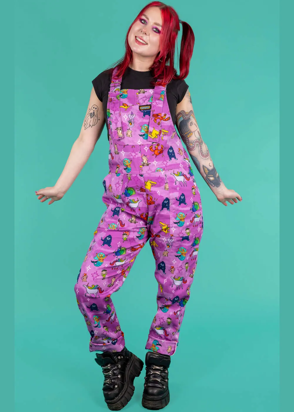 70's pink dungarees by Run & Fly Happiness Enchanters