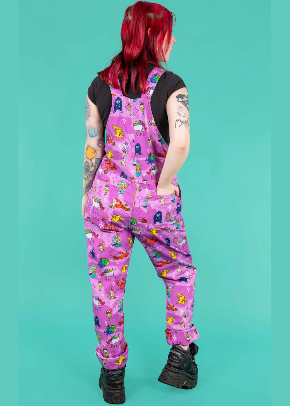 70's pink dungarees by Run & Fly Happiness Enchanters