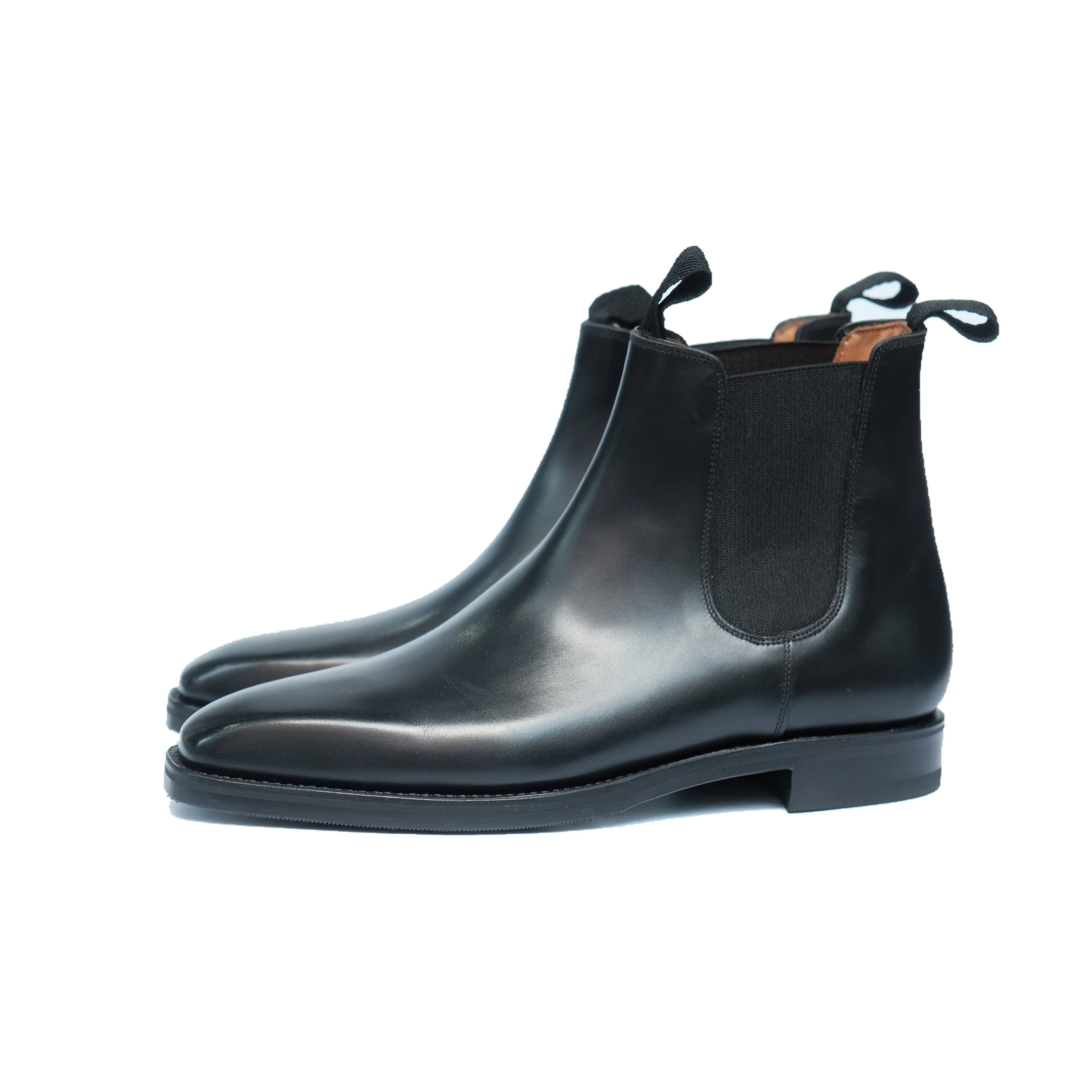 Alder - Black Calf: High-quality black calf leather shoes for men.