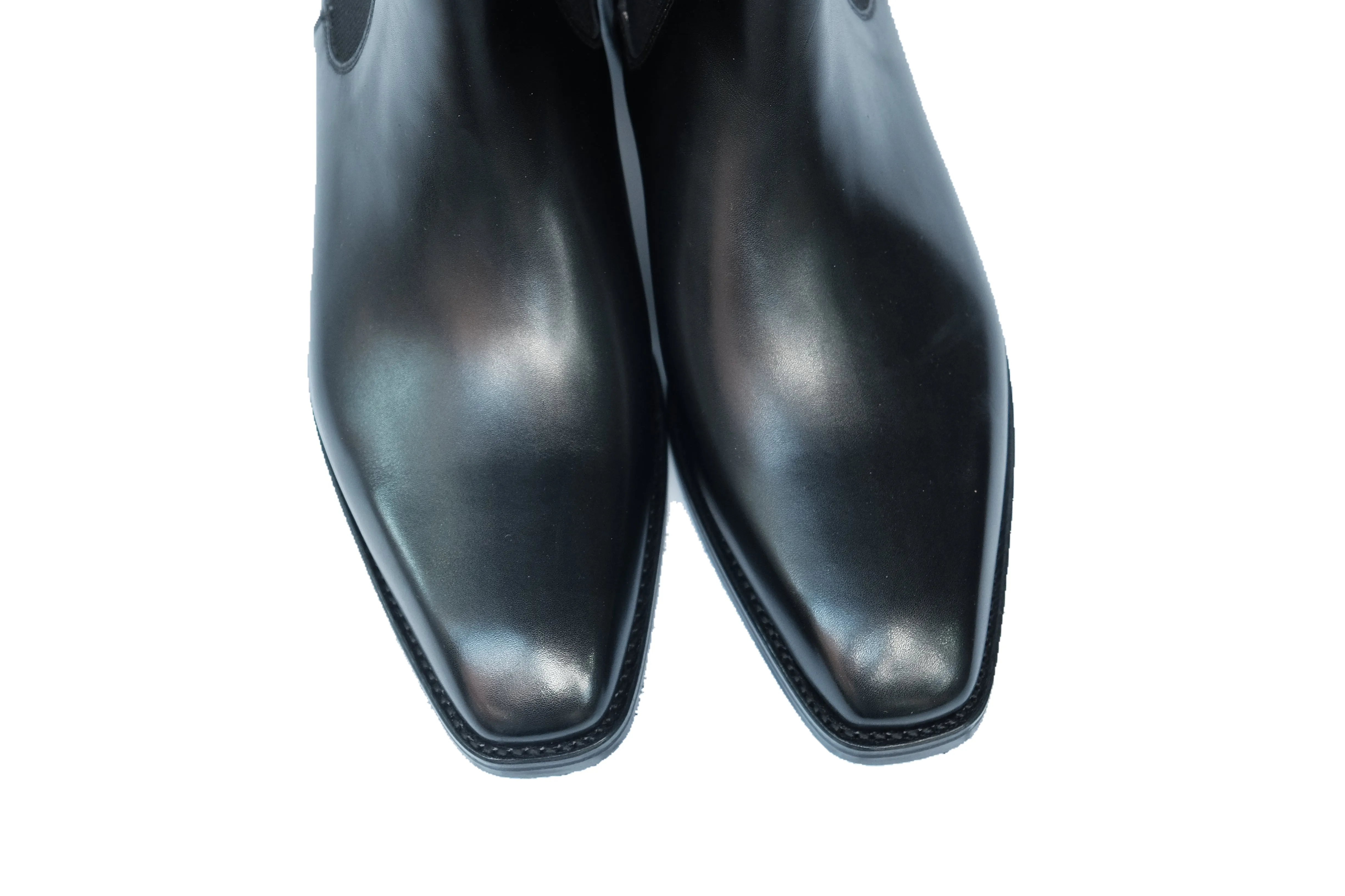 Alder - Black Calf: High-quality black calf leather shoes for men.