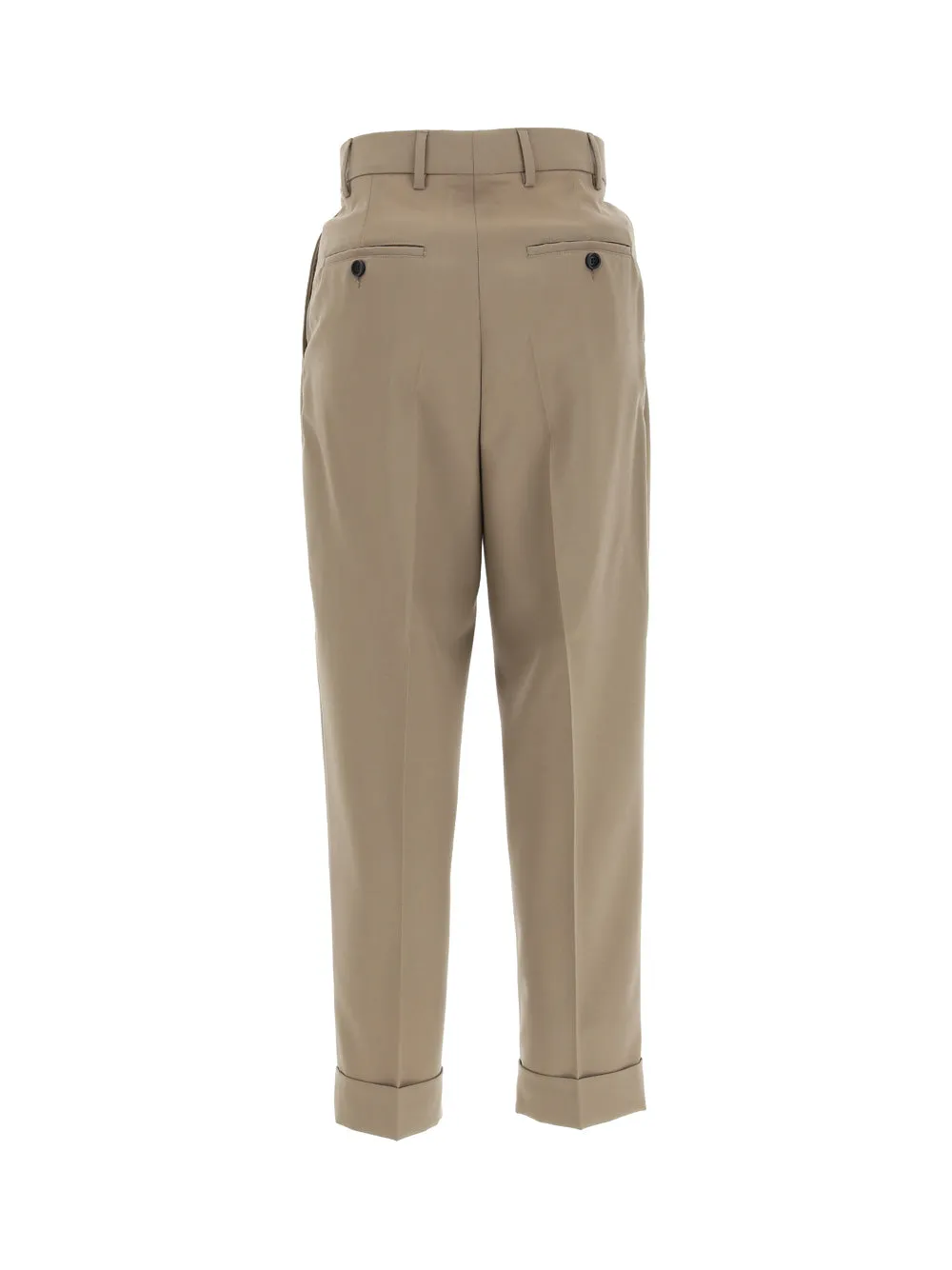 AMI Pleated High Waist Pants - Stylish and Flattering Trousers