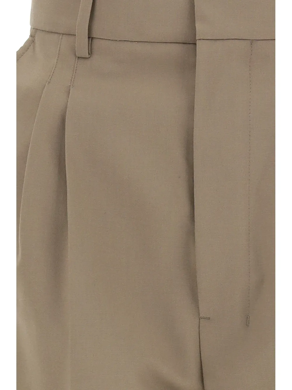 AMI Pleated High Waist Pants - Stylish and Flattering Trousers