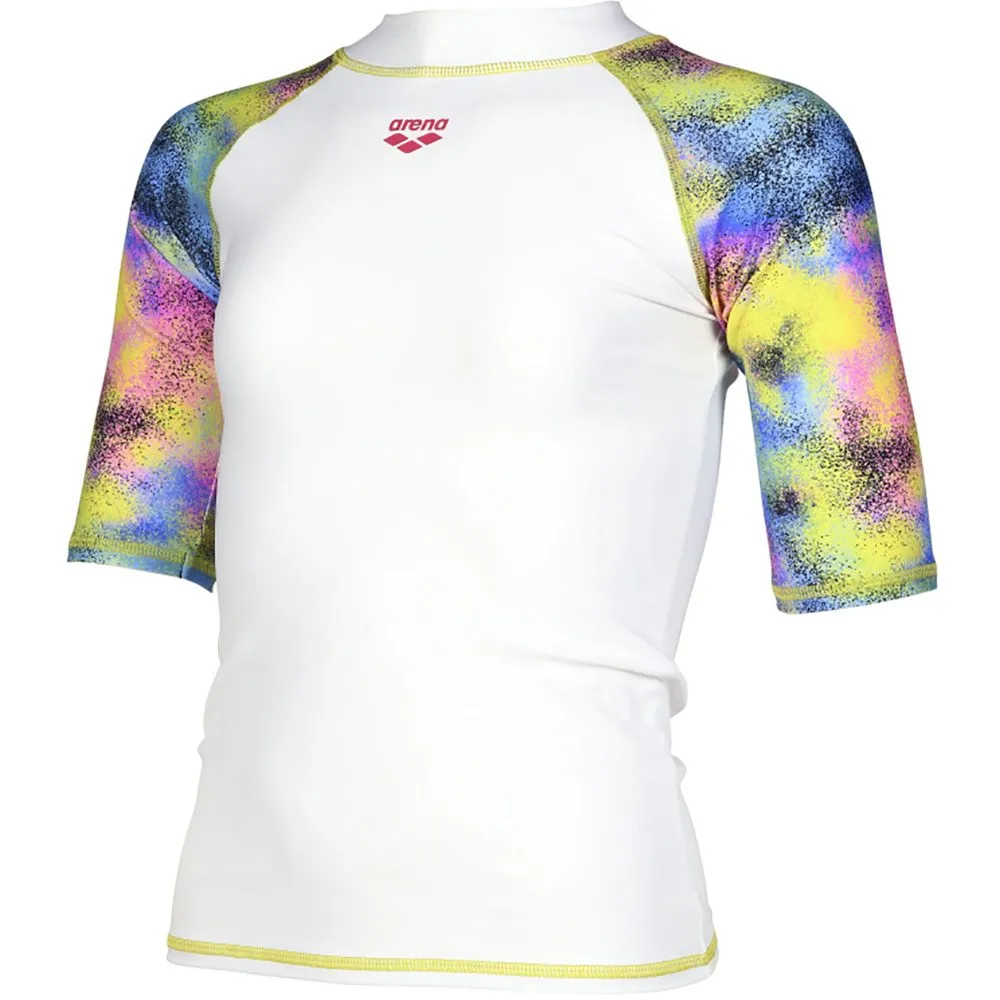 Arena - Allover Rashguard Girls white multicolor