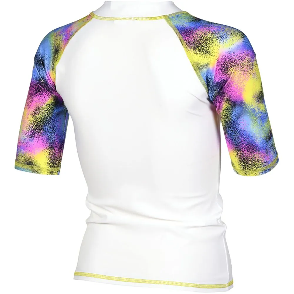 Arena - Allover Rashguard Girls white multicolor