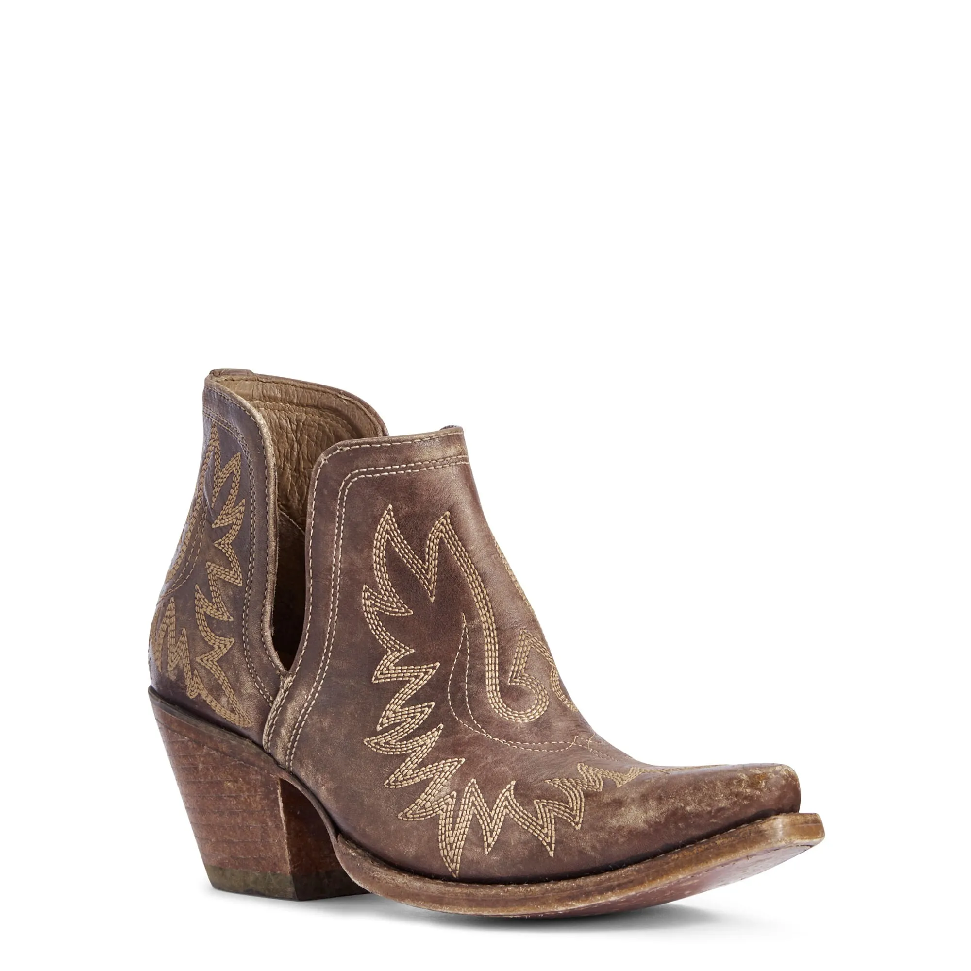 Ariat Dixon Brown Ankle Boots - Ladies, Naturally Distressed