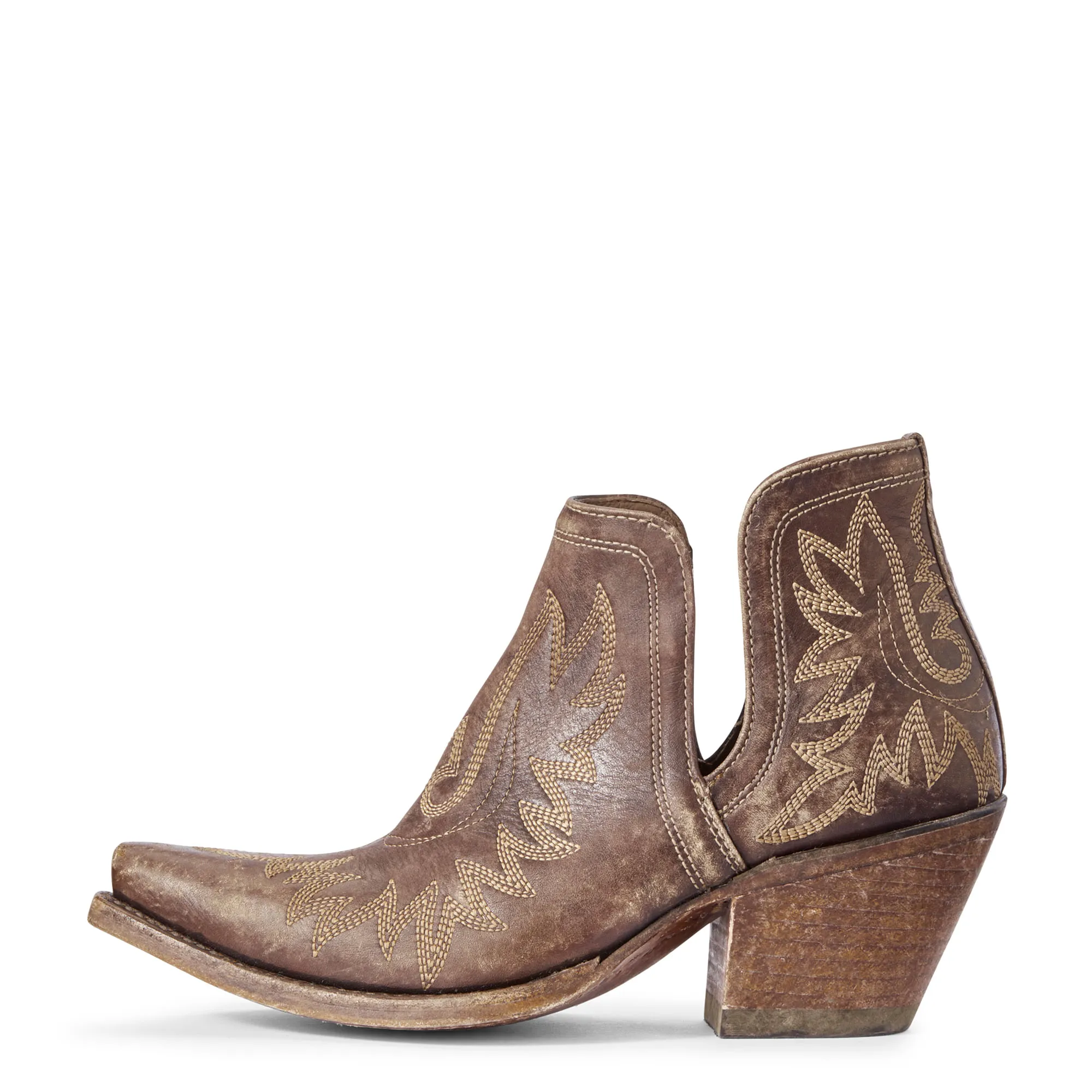 Ariat Dixon Brown Ankle Boots - Ladies, Naturally Distressed