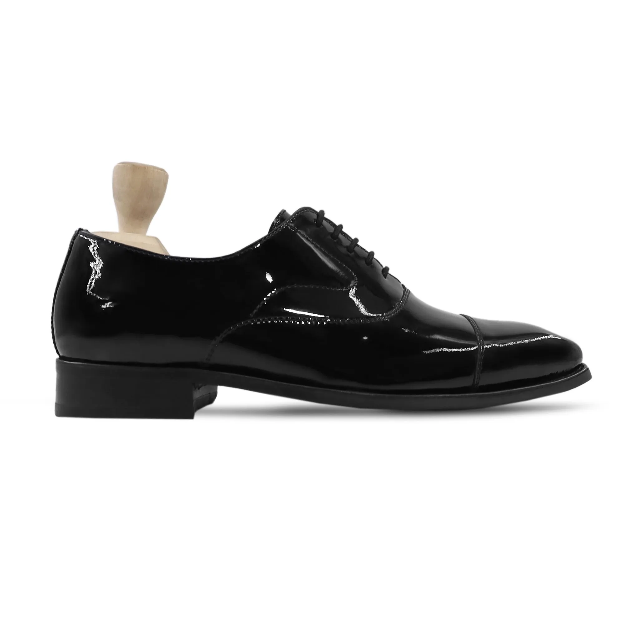 Arsha - Black Patent Oxford Shoes