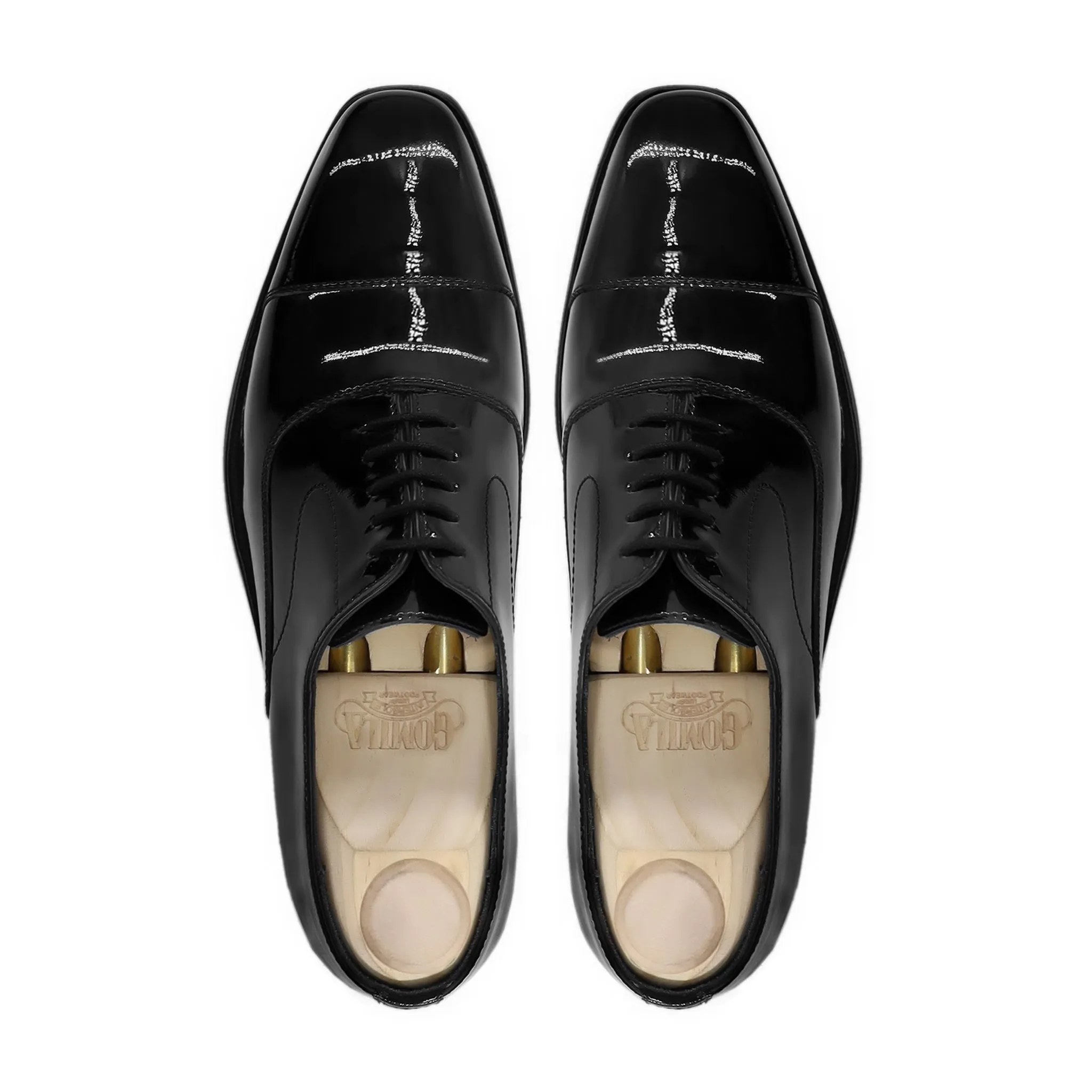 Arsha - Black Patent Oxford Shoes