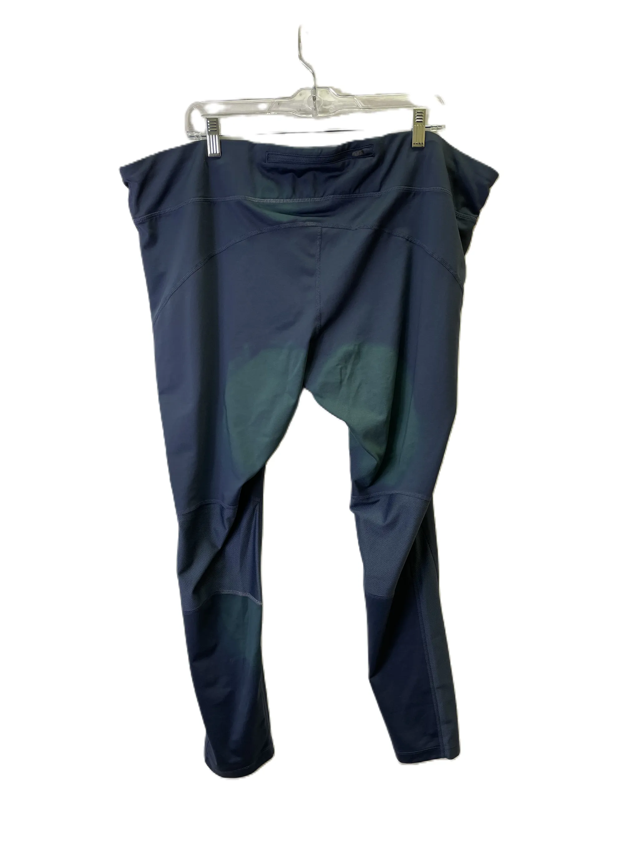 Athletic Leggings By Nike Apparel In Blue & Green, Size: 3x