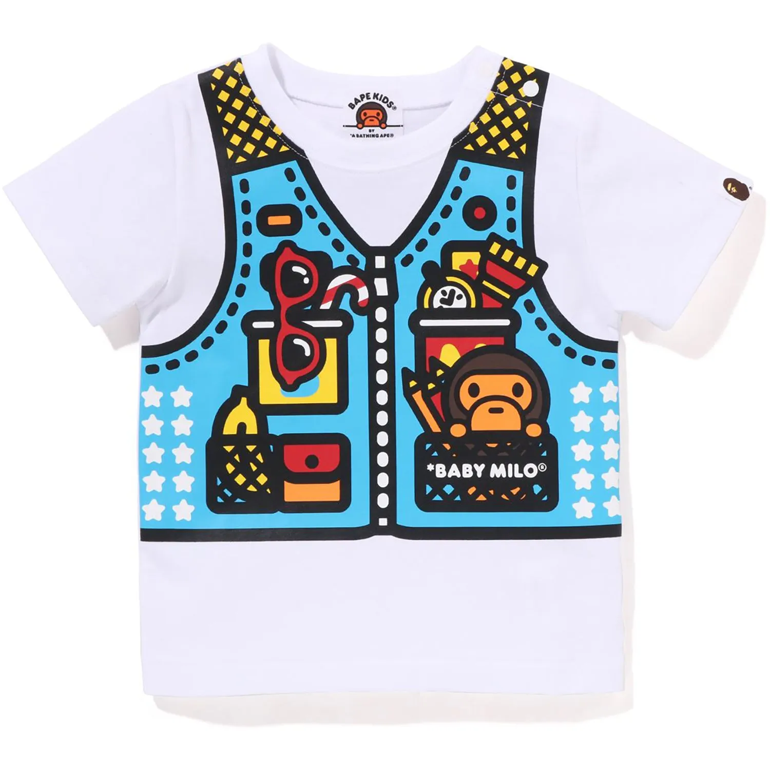 BABY MILO FISHING VEST PRINT TEE KIDS