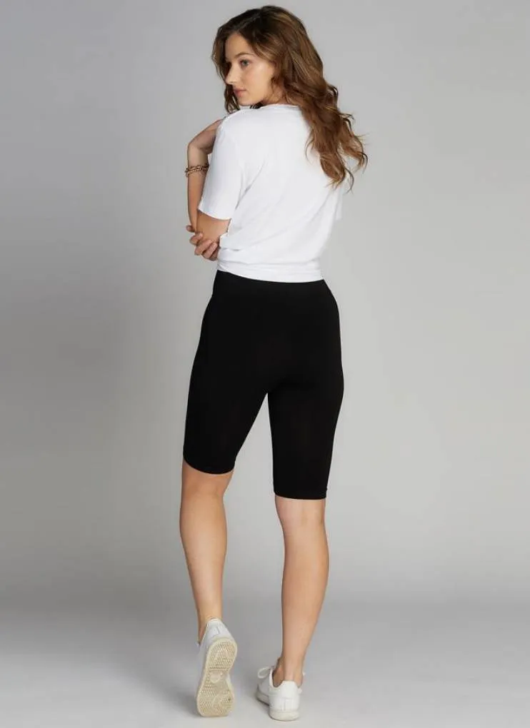 Bamboo Long Shorts with High Waist