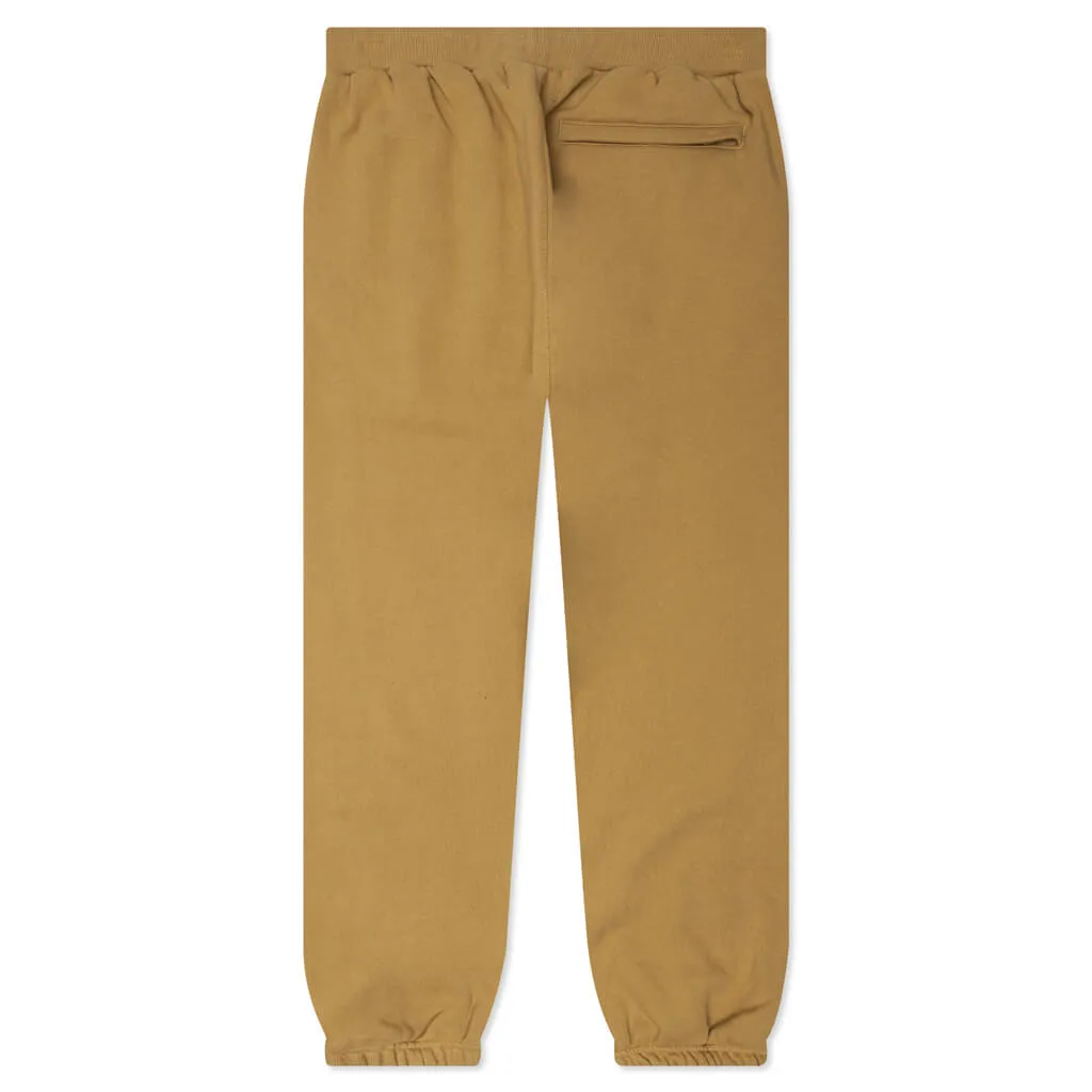 Beige Sweatpants with Bold Design