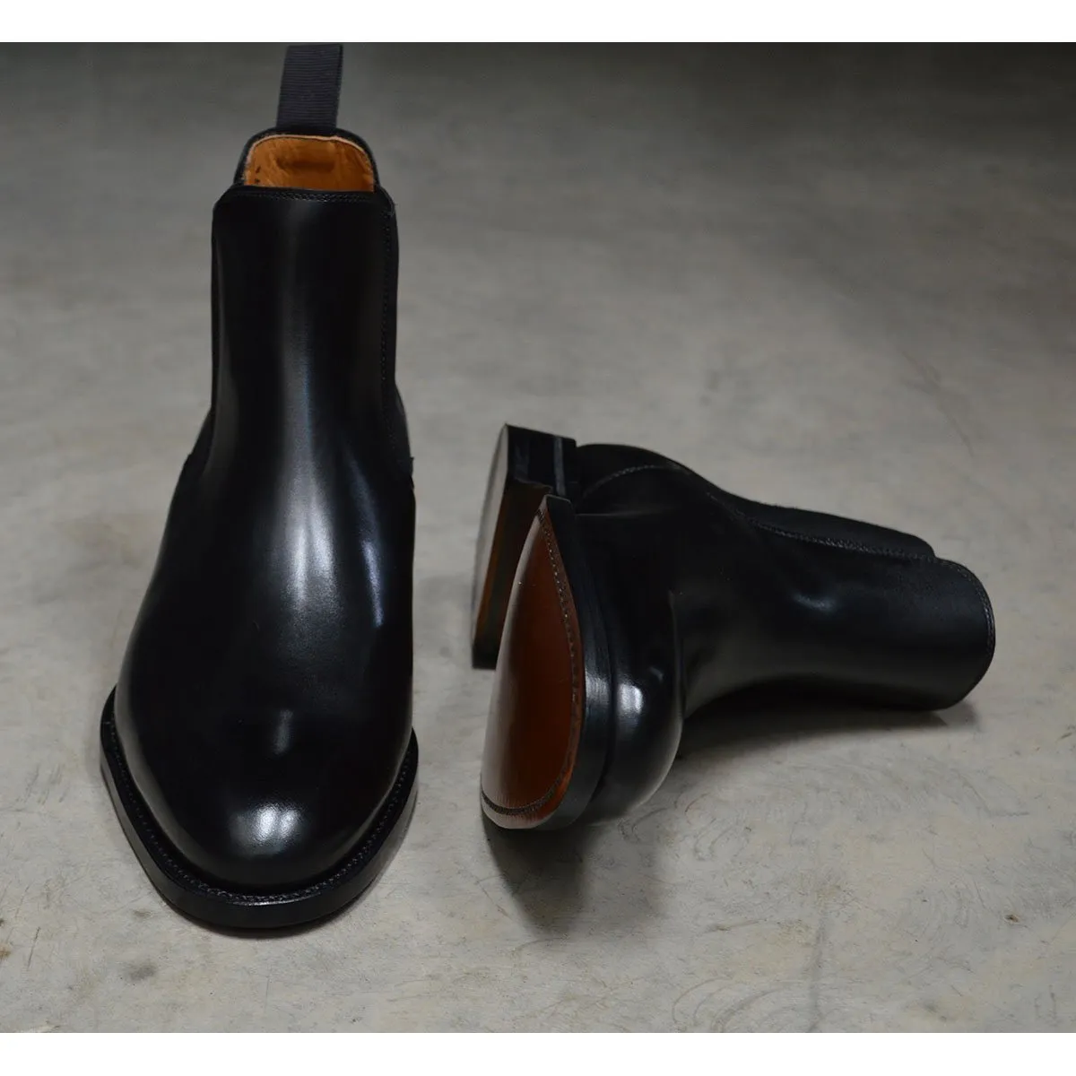 Berwick 1707 Chelsea Boot, Black Calf