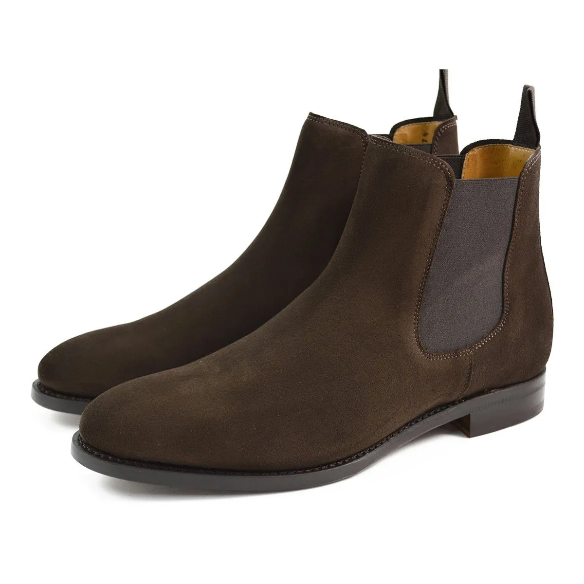 Berwick 1707 Chelsea Boot - Dark Brown Suede