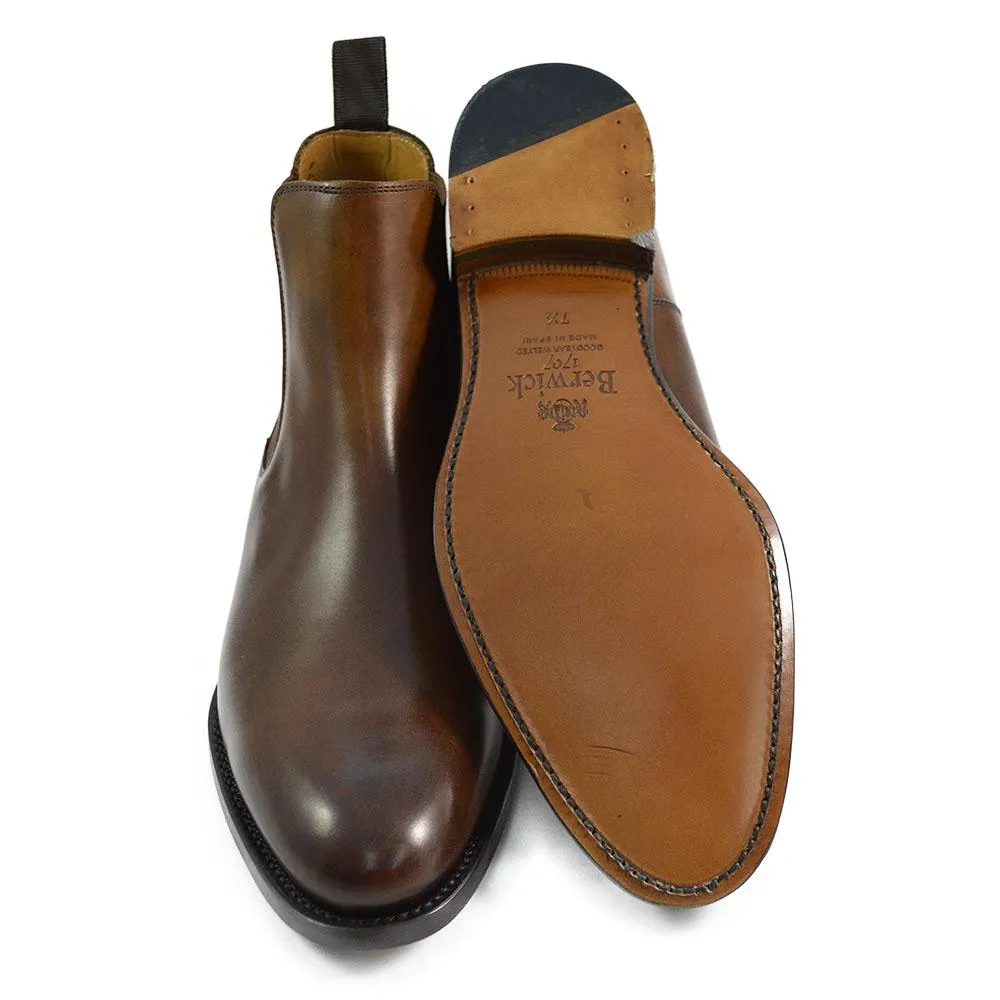 Berwick 1707 Tan Calf Chelsea Boot