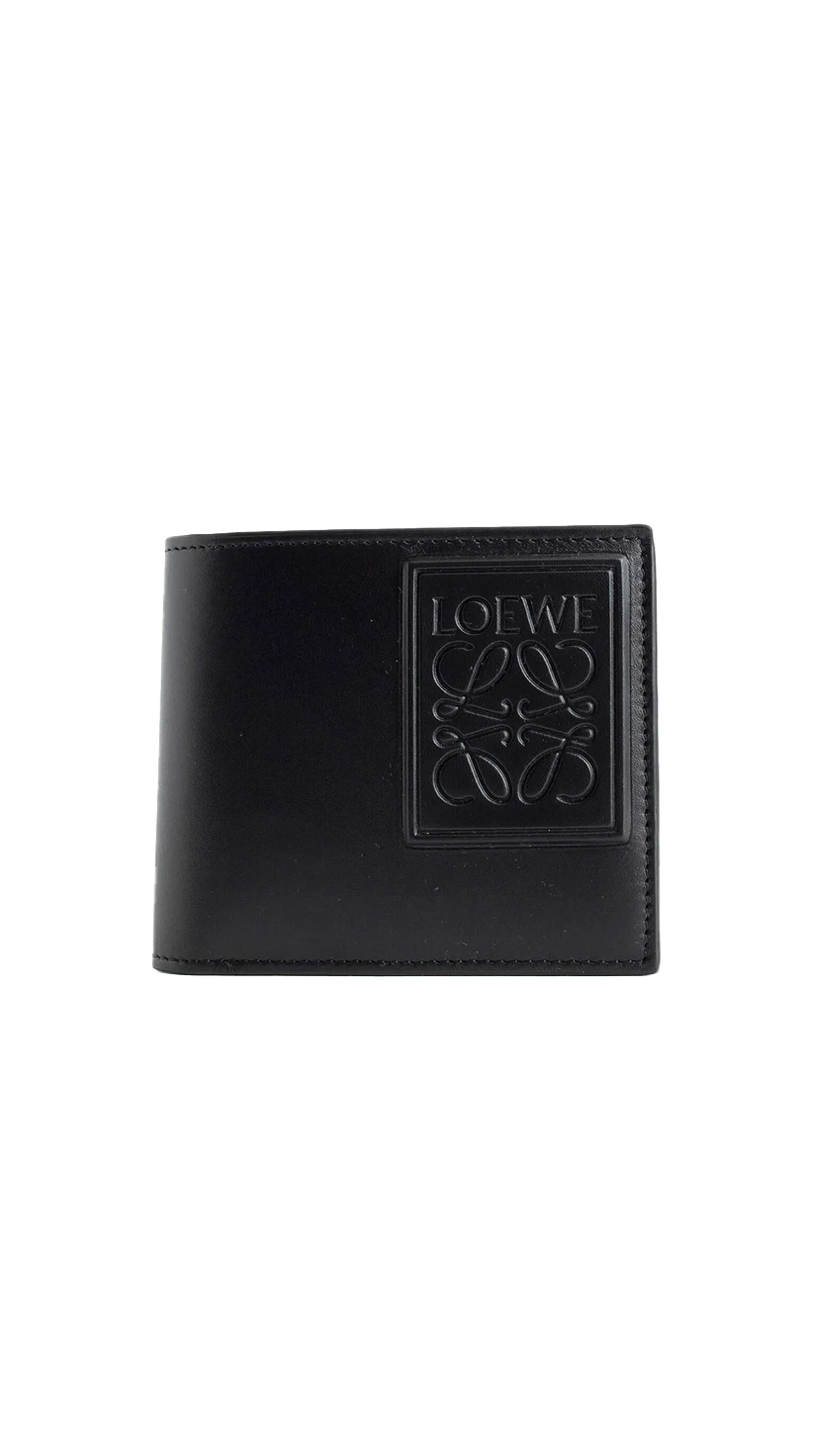 Bifold Wallet Satin Calfskin Black