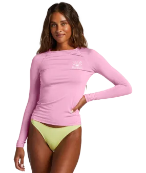 Billabong Sol Searcher L/S Rashguard-Pink Trails