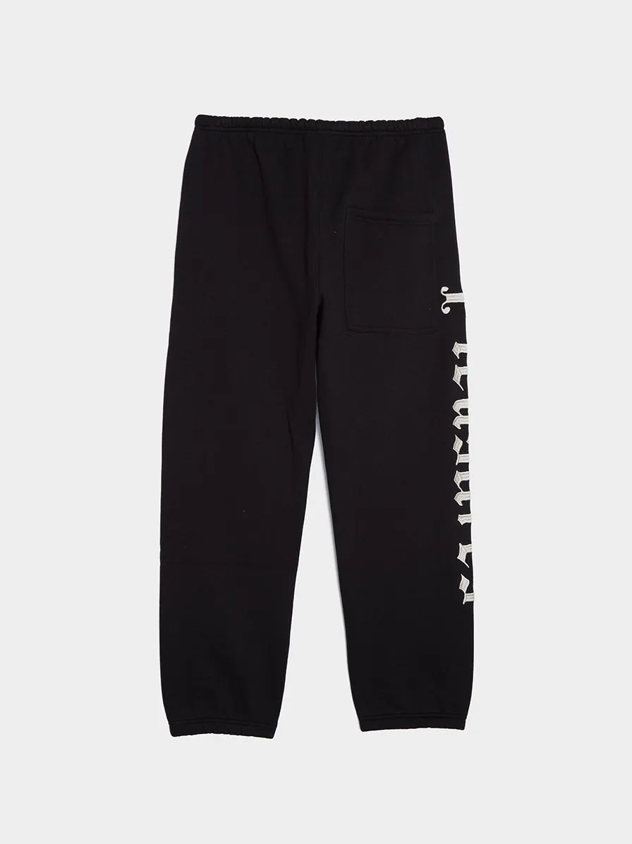 Black Burnout Sweatpants