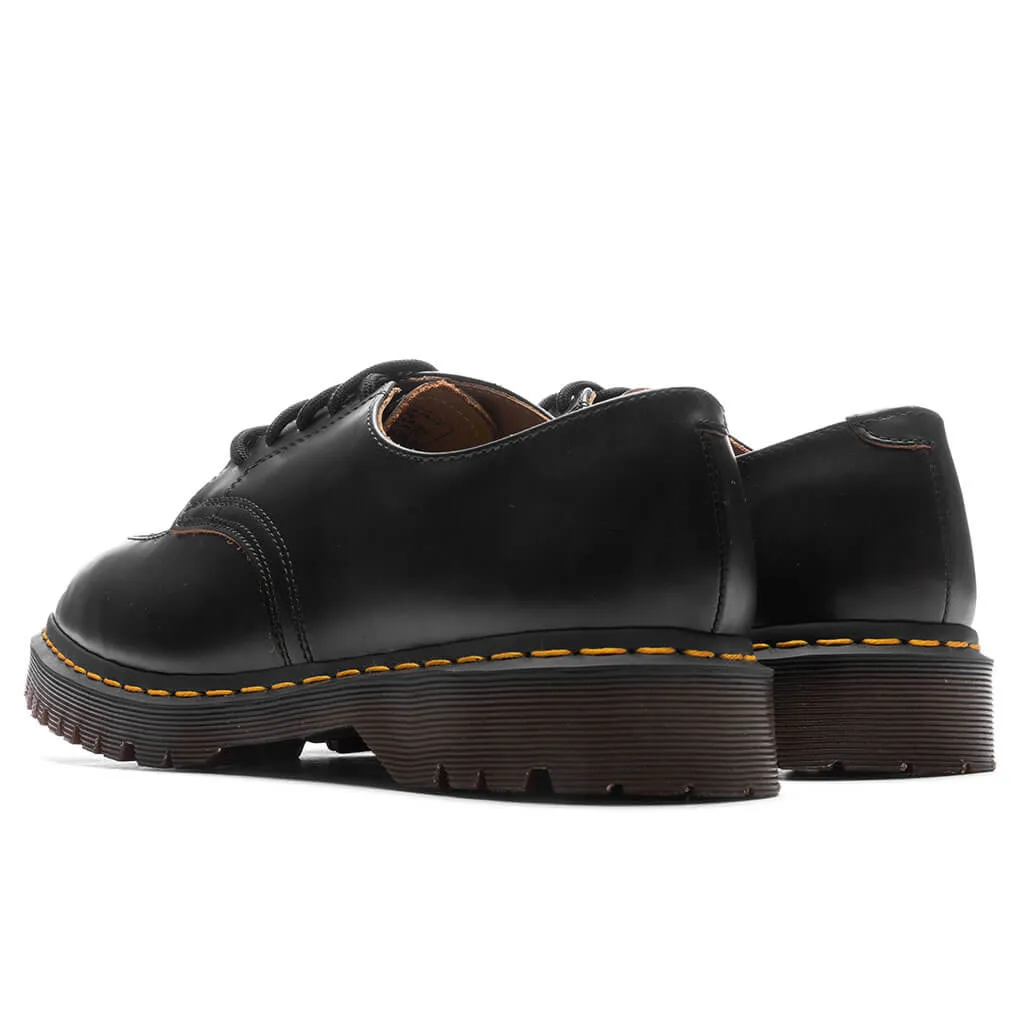 Black Leather Oxford Shoes - 2046 Vintage Smooth