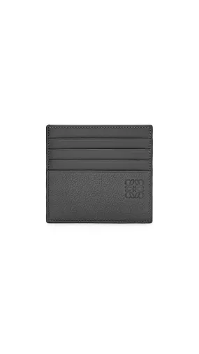 Black Soft Grained Calfskin Open Plain Cardholder - Result