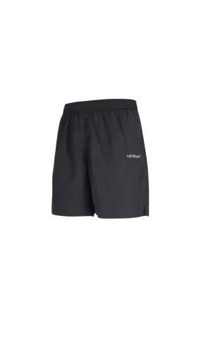 Black Stamp Swimshorts