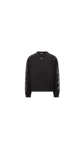 Black sweatshirt with scribble logo