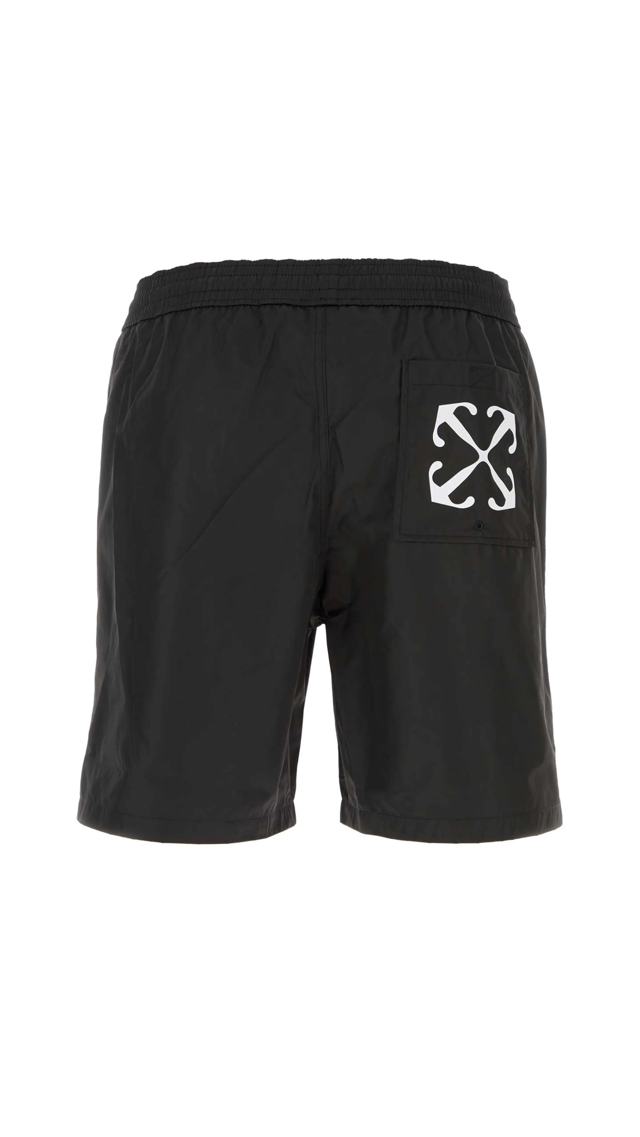 Black Swim Shorts - Polyester - Black