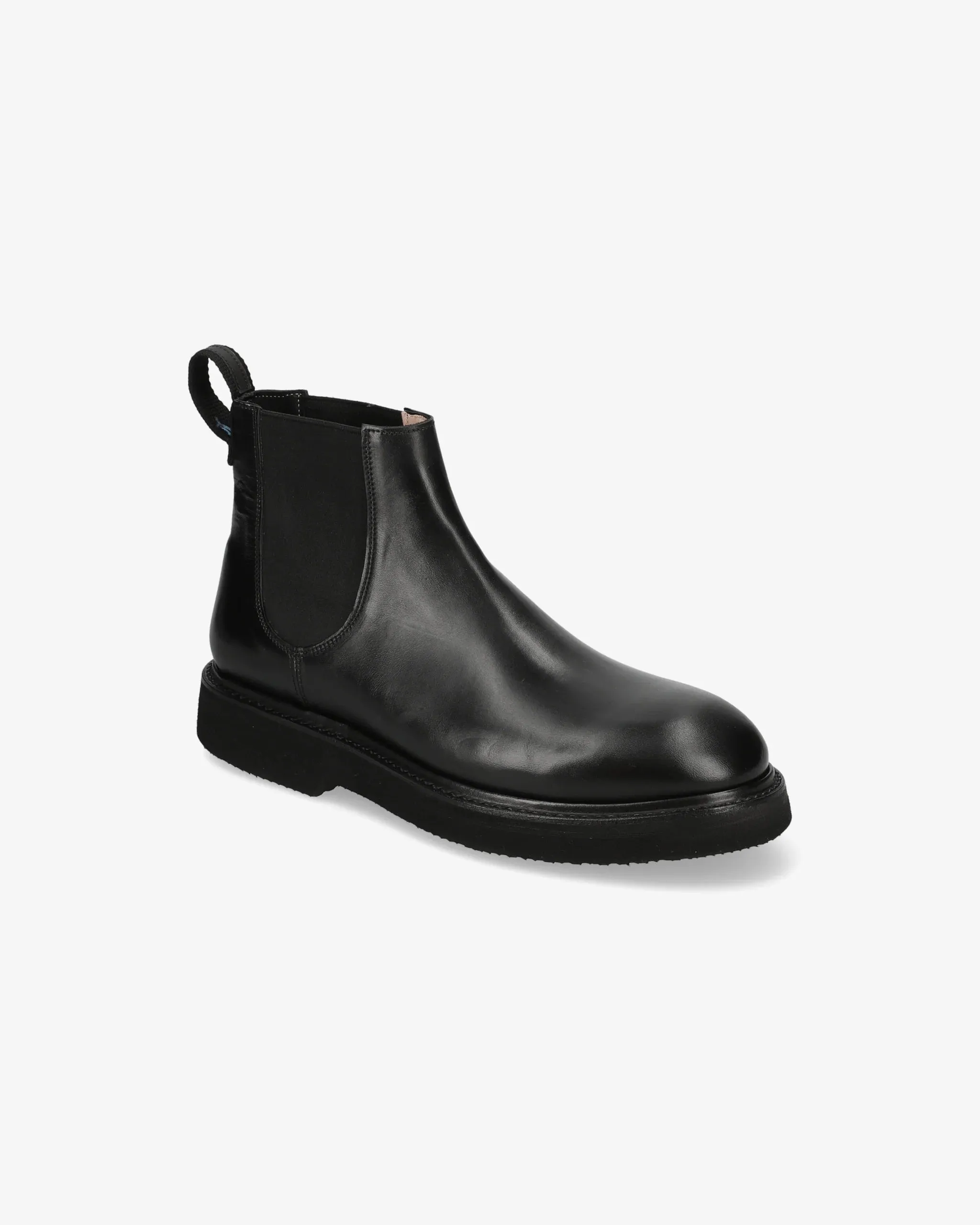 Black wax leather Chelsea boots 32118E