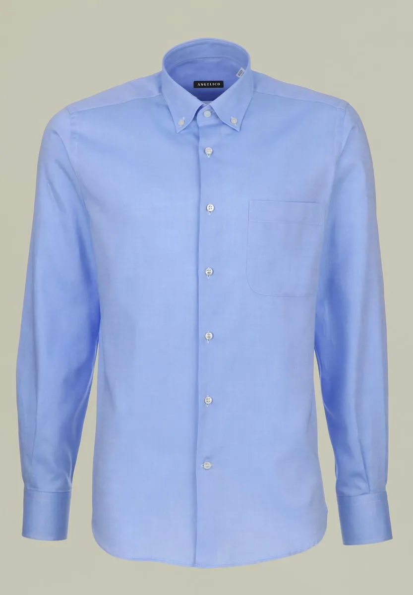 Blue Oxford BD Shirt with Pocket