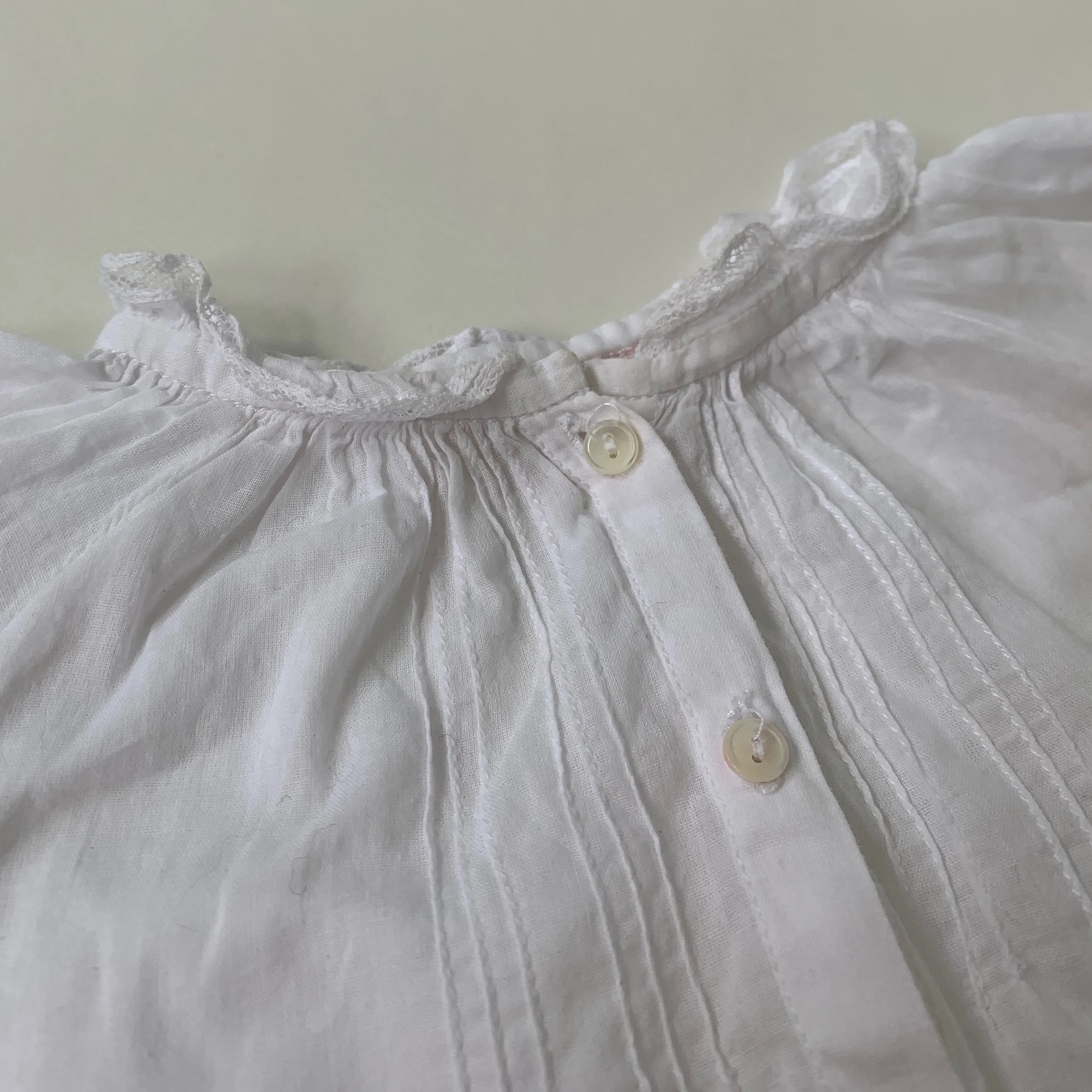 Bonpoint White Lace Trim Blouse: 18 Months - Shop Now