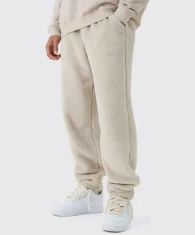 boohoo Mens Oversized Borg Lounge Sweatpant