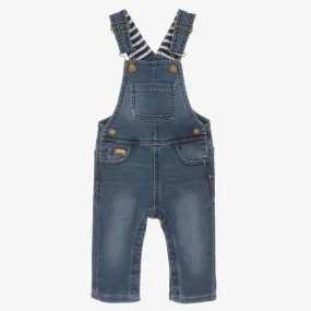 Boys Blue Jersey Dungarees