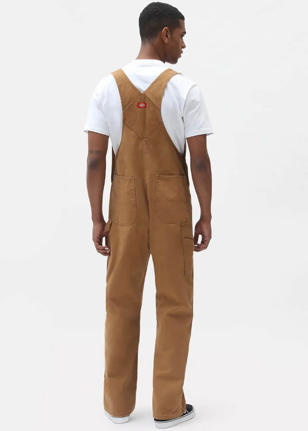 Brown Canvas Bib Dungarees for Men by Dickies