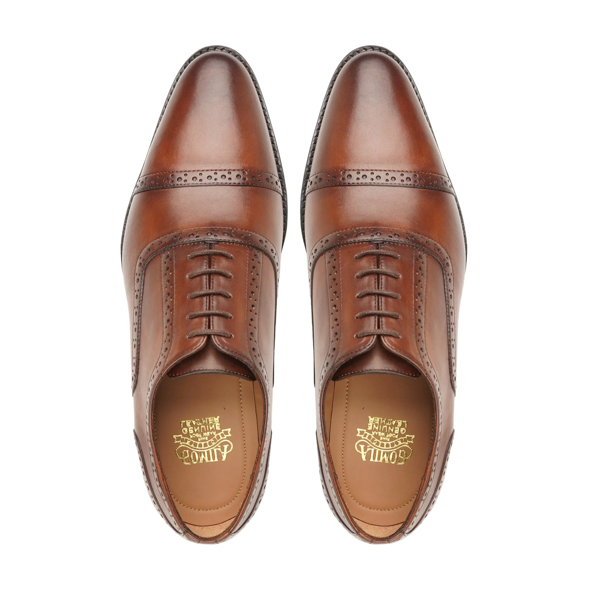 Brown Oxford shoe for men - CHANO