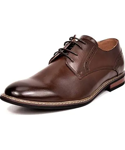 Bruno Marc Men s Polished PU Leather Oxford Shoes