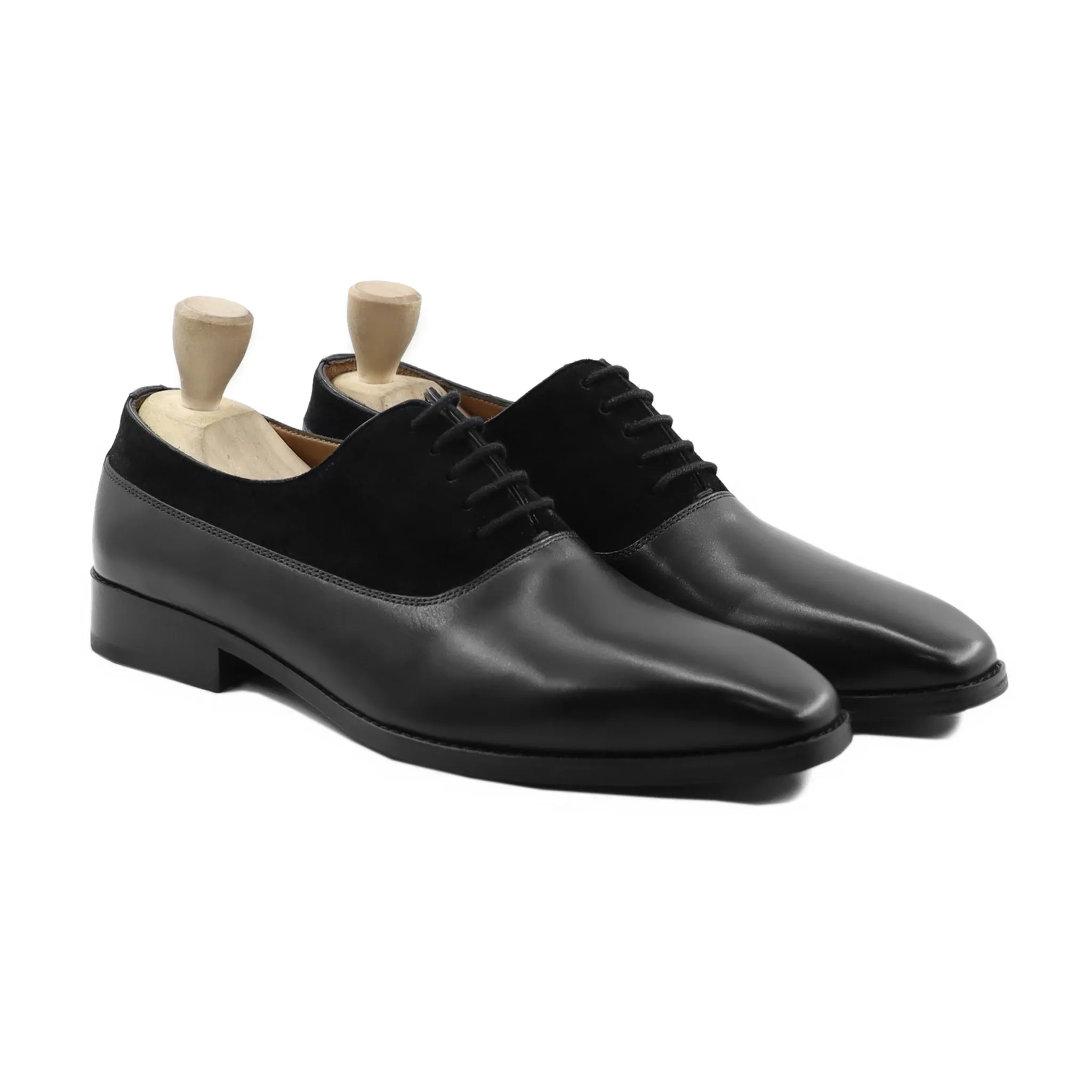 BRYANSK Oxford - Fusion Black Calf and Kid Suede