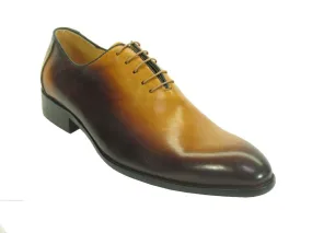 burnished two tone wholecut oxford