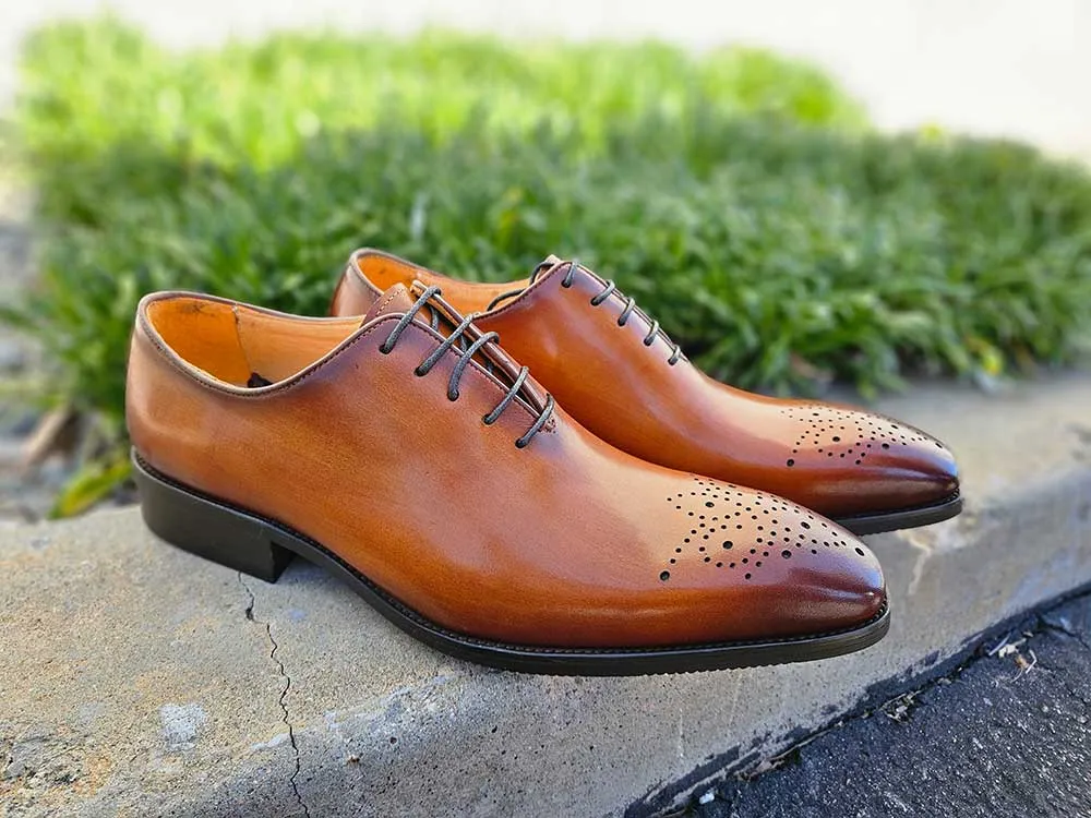 Burnished Wholecut Calf Oxford Shoe