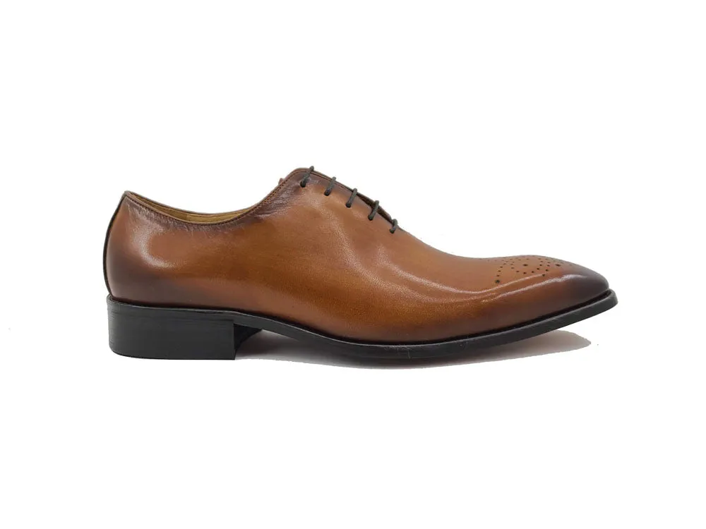 Burnished Wholecut Calf Oxford Shoe