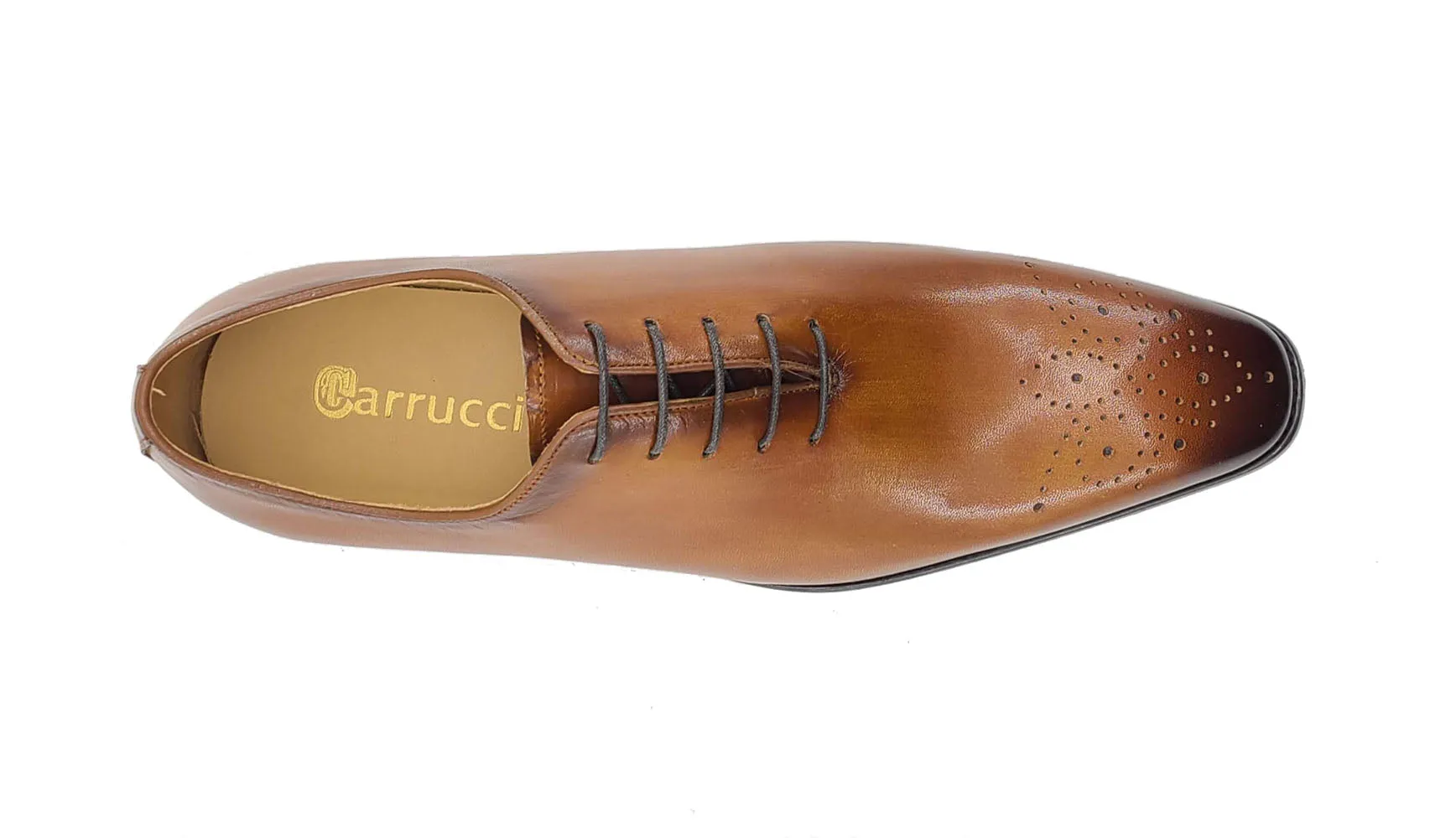 Burnished Wholecut Calf Oxford Shoe