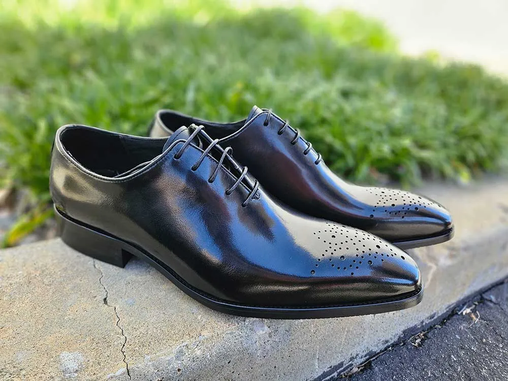 Burnished Wholecut Calf Oxford Shoe